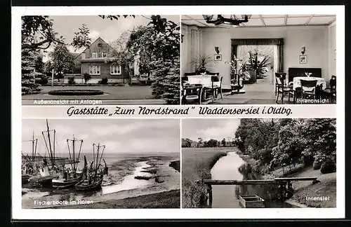 AK Waddensersiel i. Oldbg., Gaststätte Zum Nordstrand, Besitzer Willi Peters