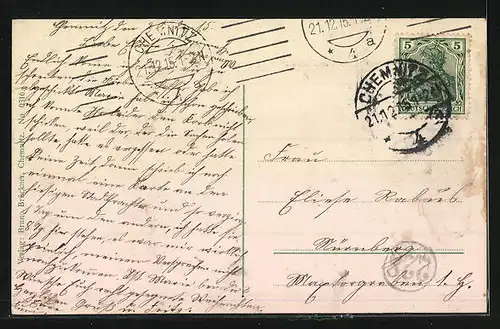 AK Chemnitz i. Sa., Ansicht Rathaus