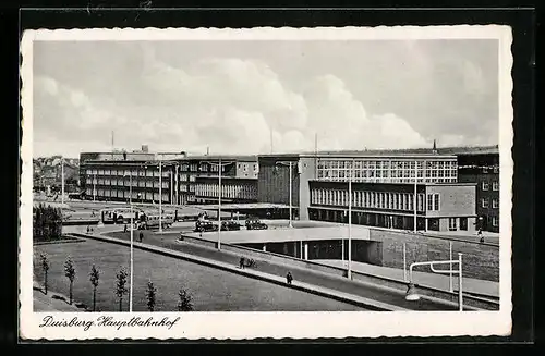 AK Duisburg, Ansicht Bahnhof