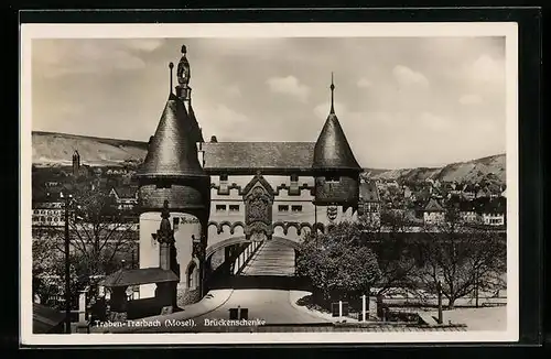 AK Traben-Trarbach /Mosel, Blick auf Brückenschenke