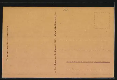 AK Langenburg, Schloss mit Springbrunnen