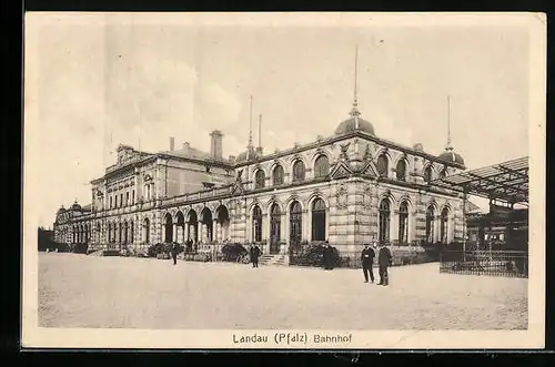 AK Landau /Pfalz, Ansicht Bahnhof