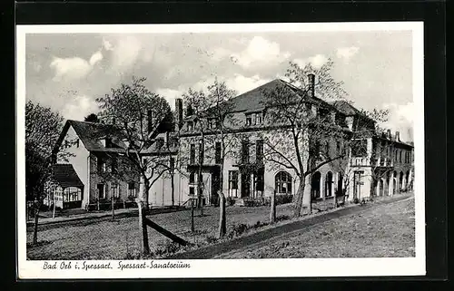 AK Bad Orb i. Spessart, Sanatorium mit Zaun