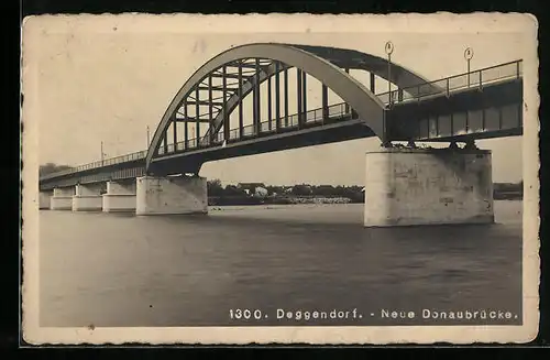 AK Deggendorf, Ansicht Donaubrücke