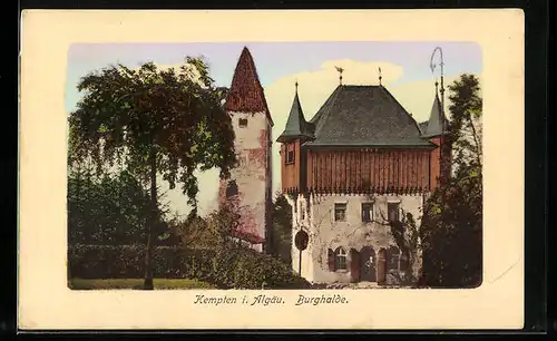 AK Kempten i. Allgäu, Ansicht Burghalde