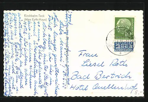 AK Kirchheim-Teck, Strassenpartie mit Max Eyth Haus