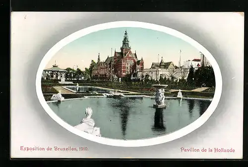 AK Bruxelles, Exposition 1910, Pavillon de la Hollande