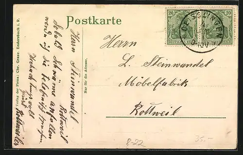 AK Dorfbewohner holen ein Bienenest aus einem Baum