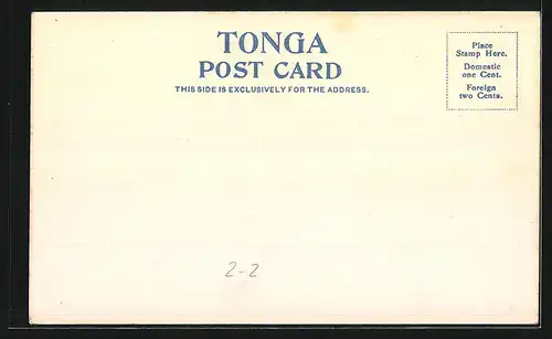 AK Briefmarken und Wappen Tonga