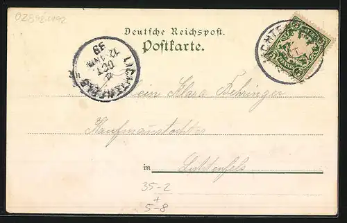 Lithographie Bern, Kirchenfeldbrücke und Bärengraben, Hoffmanns Stärkefabriken Salzuflen