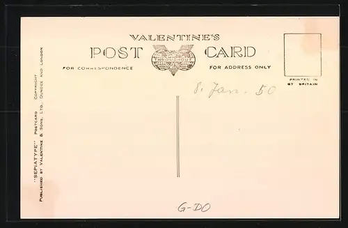 AK Corfe Castle, Strassenpartie, Ruinen