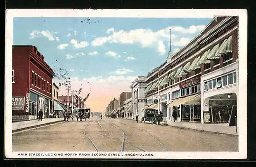 AK Argenta, AR, Main Street looking north from Second Street