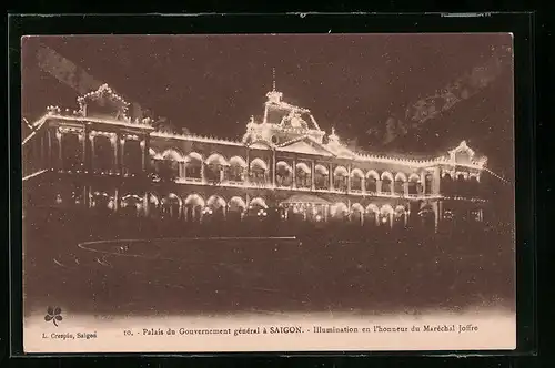 AK Saigon, Palais du Gouvernement général, Illumination