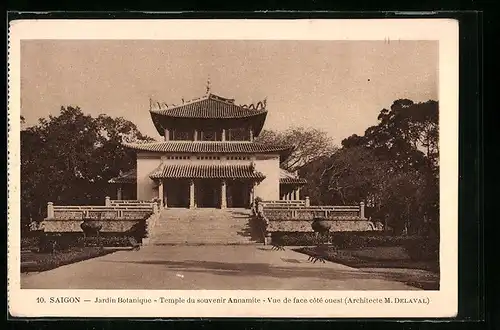 AK Saigon, Jardin Botanique, Temple du souvenir Annamite