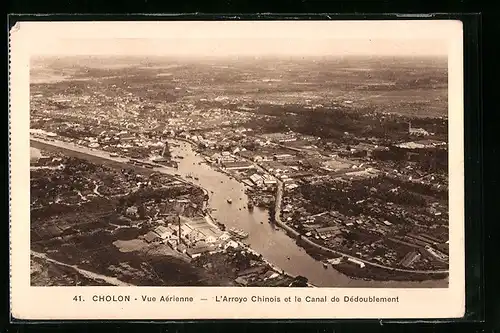 AK Cholon, Vue Aérienne, L`arroyo Chinois