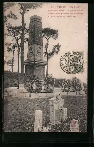 AK Phuc-Yen, Monument élevé à la memoire des soldats