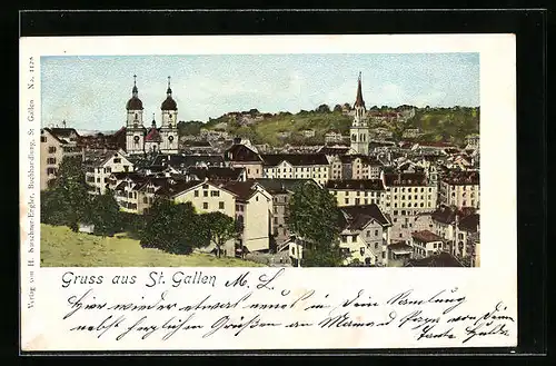 AK St. Gallen, Gesamtansicht des Ortes