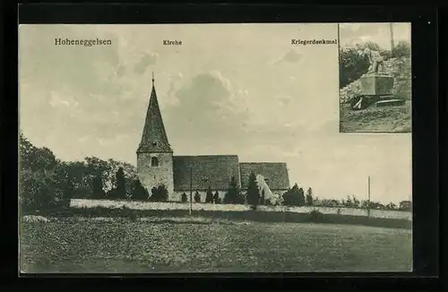 AK Hoheneggelsen, Kirche, Kriegerdenkmal