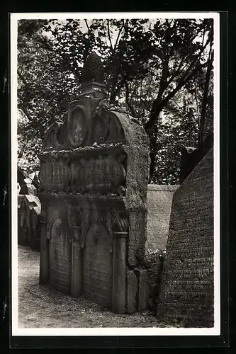 AK Prag, Grabmal des Rabbi Löw von 1609