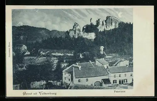 Mondschein-AK Valkenburg, Panorama