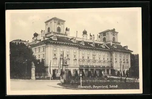 AK Eisenstadt, Schloss, Strassenansicht