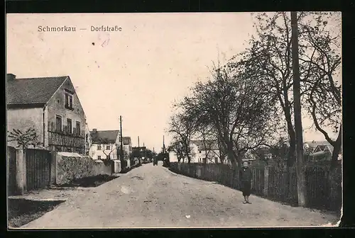 AK Schmorkau, Partie in der Dorfstrasse