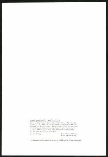 Fotografie Mode-Reklame für Menrad Sonnenbrille, junges Modell mit langem Haar trägt Sonnenbrille, Grossformat 20 x 29cm