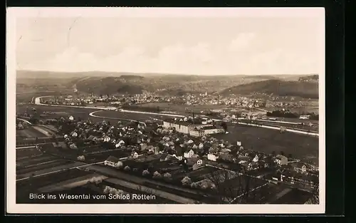 AK Rötteln, Blick ins Wiesental vom Schloss Rötteln