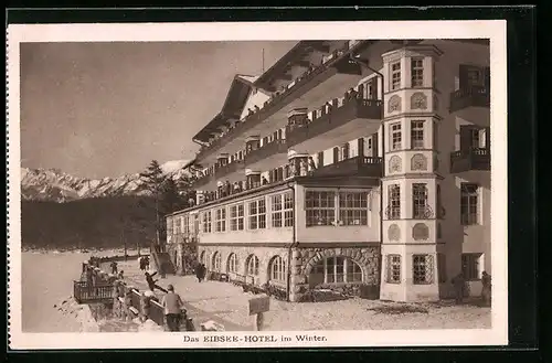 AK Eibsee, Eibsee-Hotel im Winter
