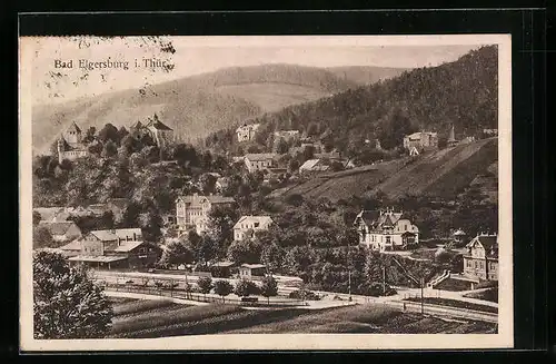 AK Bad Elgersburg i. Thür., Ortsansicht aus der Vogelschau