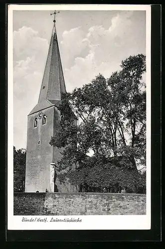 AK Bünde /Westf., Ansicht Laurentiuskirche