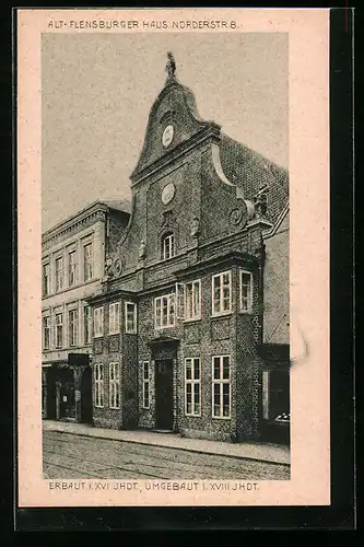 AK Flensburg, Alt-Flensburger Haus, Norderstr. 8