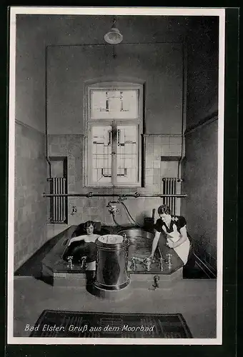AK Bad Elster, Innenansicht Moorbad
