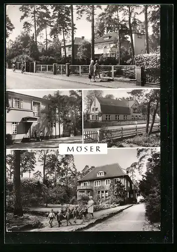 AK Möser /Kr. Burg, Friedrich-Ebert-Strasse, Waldhotel Tannengrund
