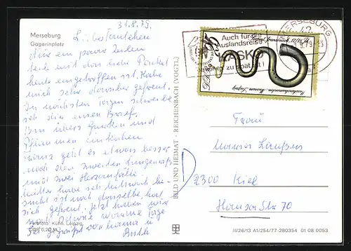 AK Merseburg, Blick auf Gagarinplatz