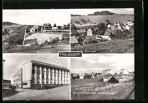 AK Heubach, Freilichtbühne, Blick zum Erholungsheim Hermann Duncker