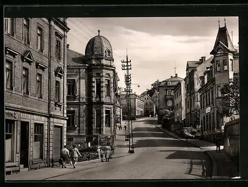 AK Rabenau /Kr. Freital, Blick auf Hauptstrasse
