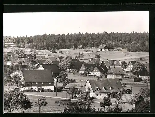 AK Zinnwald-Georgenfeld /Kr. Dippoldiswalde, Ortsansicht aus der Vogelschau