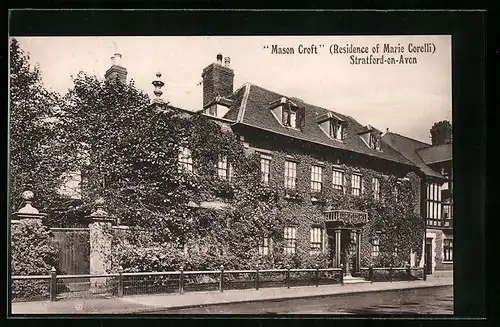 AK Stratford-on-Avon, Mason Croft, Residence of Marie Corelli