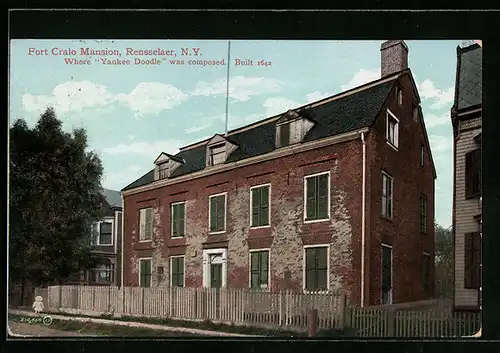 AK Rensselaer, NY, Fort Cralo Mansion