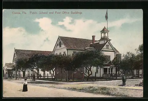 AK Cocoa, FL, Public School and Post Office Buildings