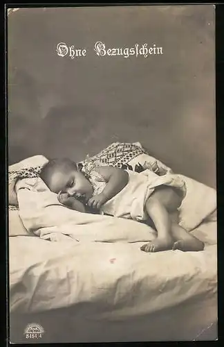 AK Kinder bekommt man noch ohne Bezugsschein, Kriegsnot