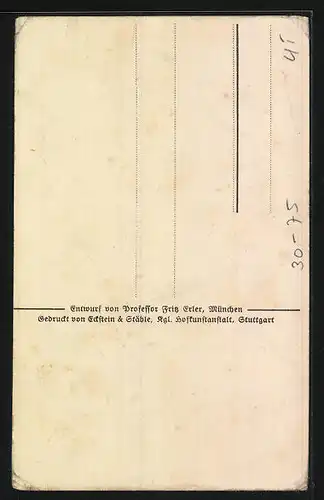 Künstler-AK Und ihr? Pilot zeichnet Kriegsanleihe