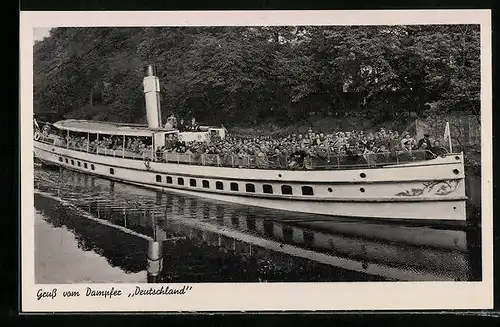 AK Brandenburg /Havel, Gruss vom Salon-Dampfer Deutschland