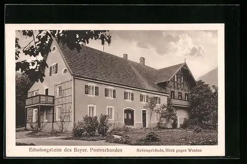 AK Brannenburg, Erholungsheim des Bayer. Postverbandes - Nebengebäude