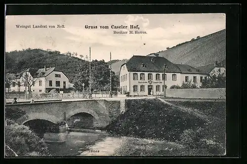 AK Kasel bei Trier, Weingut Landrat von Nell, Gasthaus Caseler Hof