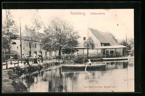 AK Radeberg i. Sa., Gondelteich an der Hüttermühle