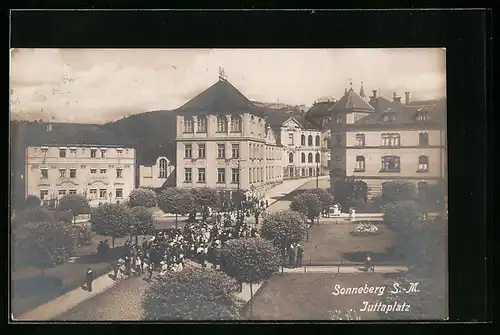 AK Sonneberg /S.-M., Ansicht des Juttaplatz