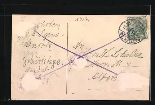 AK Harkerode /Harz, Burg Arnstein, Nüssleins Gasthaus z. grünen Röckchen