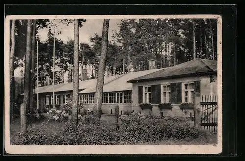 AK Glauschnitz /Bez. Dresden, Blick auf die Waldschule